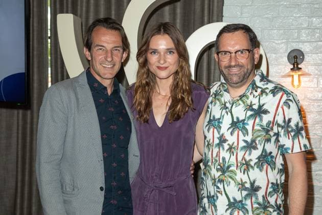 Bekanntgabe der Nominierten - Deutscher Schauspielpreis 2023 Hans-Werner Meyer, Josephin Busch und Christian Senger Deutscher Schauspielpreis 2023 - Bekanntgabe der Nominierten am 20.06.2023 im Grace Restaurant des Hotel Zoo in Berlin. Copyright: xEventpressxKochanx