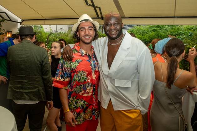 Bekanntgabe der Nominierten - Deutscher Schauspielpreis 2023 Soufiane El Mesaudi und Prince Kuhlmann Deutscher Schauspielpreis 2023 - Bekanntgabe der Nominierten am 20.06.2023 im Grace Restaurant des Hotel Zoo in Berlin. Copyright: xEventpressxKochanx