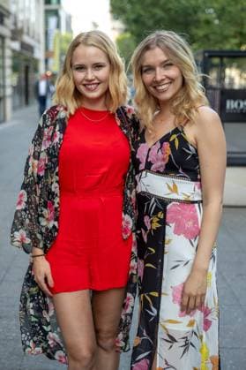 Bekanntgabe der Nominierten - Deutscher Schauspielpreis 2023 Eva Nuernberg und Annabelle Zetsch Deutscher Schauspielpreis 2023 - Bekanntgabe der Nominierten am 20.06.2023 im Grace Restaurant des Hotel Zoo in Berlin. Copyright: xEventpressxKochanx