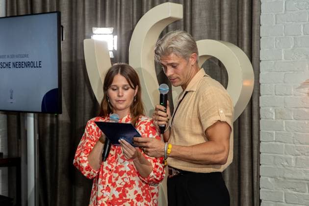 Bekanntgabe der Nominierten - Deutscher Schauspielpreis 2023 Cristina do Rego und Eugen Bauder Deutscher Schauspielpreis 2023 - Bekanntgabe der Nominierten am 20.06.2023 im Grace Restaurant des Hotel Zoo in Berlin. Copyright: xEventpressxKochanx