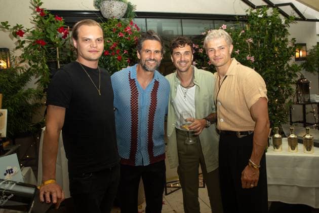 Bekanntgabe der Nominierten - Deutscher Schauspielpreis 2023 Wilson Gonzalez Ochsenknecht, Tom Beck, Seven (Jan Dettwyler) und Eugen Bauder Deutscher Schauspielpreis 2023 - Bekanntgabe der Nominierten am 20.06.2023 im Grace Restaurant des Hotel Zoo in Berlin. Copyright: xEventpressxKochanx