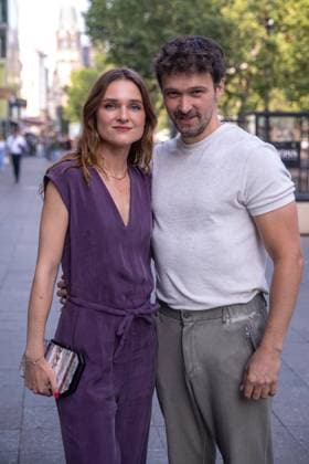 Bekanntgabe der Nominierten - Deutscher Schauspielpreis 2023 Josephin Busch und Aleksandar Radenkovic Deutscher Schauspielpreis 2023 - Bekanntgabe der Nominierten am 20.06.2023 im Grace Restaurant des Hotel Zoo in Berlin. Copyright: xEventpressxKochanx