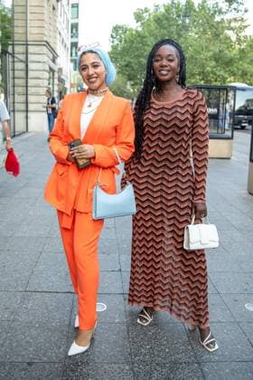Bekanntgabe der Nominierten - Deutscher Schauspielpreis 2023 Tua El-Fawwal und Karmela Shako Deutscher Schauspielpreis 2023 - Bekanntgabe der Nominierten am 20.06.2023 im Grace Restaurant des Hotel Zoo in Berlin. Copyright: xEventpressxKochanx