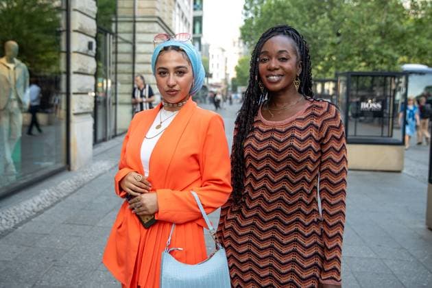 Bekanntgabe der Nominierten - Deutscher Schauspielpreis 2023 Tua El-Fawwal und Karmela Shako Deutscher Schauspielpreis 2023 - Bekanntgabe der Nominierten am 20.06.2023 im Grace Restaurant des Hotel Zoo in Berlin. Copyright: xEventpressxKochanx