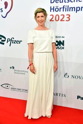 Brigitte Zeh bei der Verleihung des 21. Deutschen Hörfilmpreises 2023 in der Hauptstadtrepräsentanz der Deutschen Telekom. Berlin, 20.06.2023