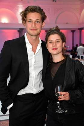 Damian Hardung und Rieke Seja bei der Verleihung des 21. Deutschen Hörfilmpreises 2023 in der Hauptstadtrepräsentanz der Deutschen Telekom. Berlin, 20.06.2023