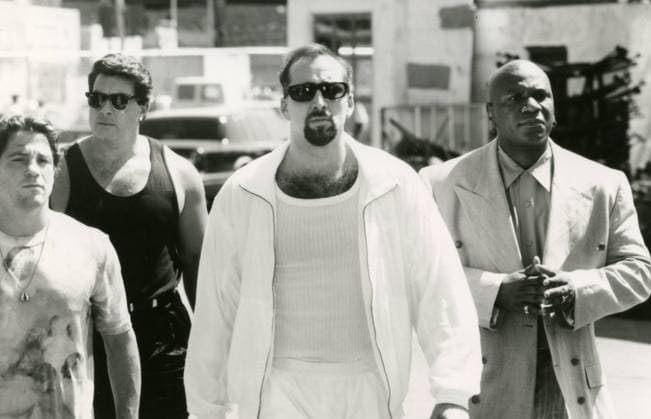 Actors Nicholas Cage and Ving Rhames in the movie Kiss of Death, USA 1995 