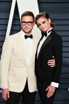 Vanity Fair Oscar Party - LA Taylor Hill and Michael Stephen Shank attending the 2019 Vanity Fair Oscar Party hosted by editor Radhika Jones held at the Wallis Annenberg Center for the Performing Arts on February 24, 2019 in Los Angeles, CA, USA. Photo by David Niviere ABACAPRESS.COM Los Angeles United States  Copyright: xNivierexDavid ABACAPRESS.COMx 672019_185 NivierexDavid ABACAPRESS.COMx 672019_185