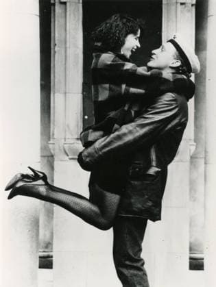 Actress Alexandra Pigg and actor Peter Firth in the movie Letter to Brezhnev, USA 1985 