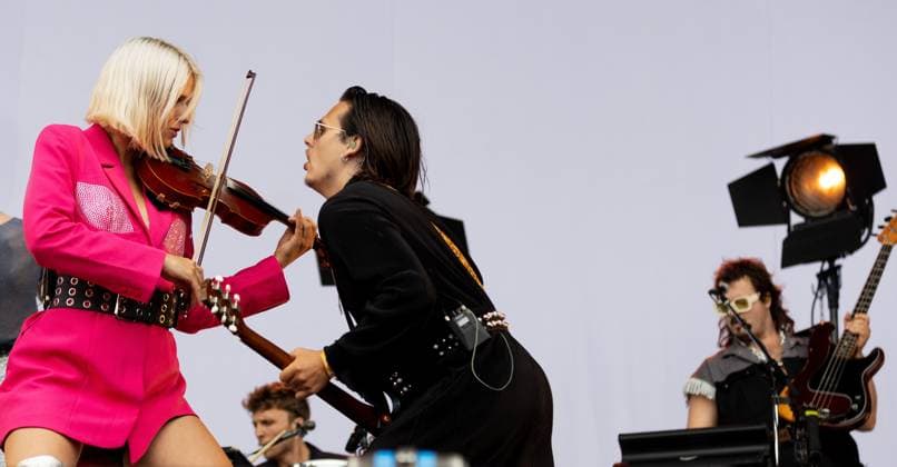 BROUWERSDAM - Son Mieux on the first day of Concert at SEA. The festival is organized every year by the Zeeland band BLOF. ANP IRIS VAN DEN BROEK netherlands out - belgium out  Copyright: xx x472201544x originalFilename: 472201544.jpg