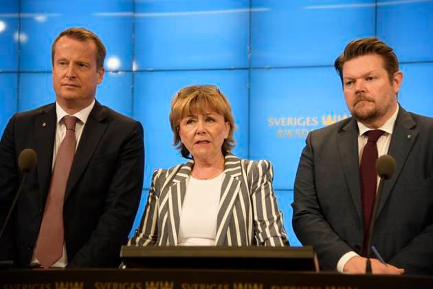 STOCKHOLM 20170607 Inrikesminister Anders Ygeman (S), Beatrice Ask (M), Johan Hedin (C) under pressträffen med anledning av övernskommelse kring atgärder mot terrorism i riksdagen i Stockholm. STOCKHOLM SVERIGE x10040x *** STOCKHOLM 20170607 Minister of the Interior Anders Ygeman S , Beatrice Ask M , Johan Hedin C during the press meeting on the occasion of the agreement on measures against terrorism in the Parliament in Stockholm STOCKHOLM SWEDEN x10040x  Copyright: xAndersxWiklund TTx TERRORISM