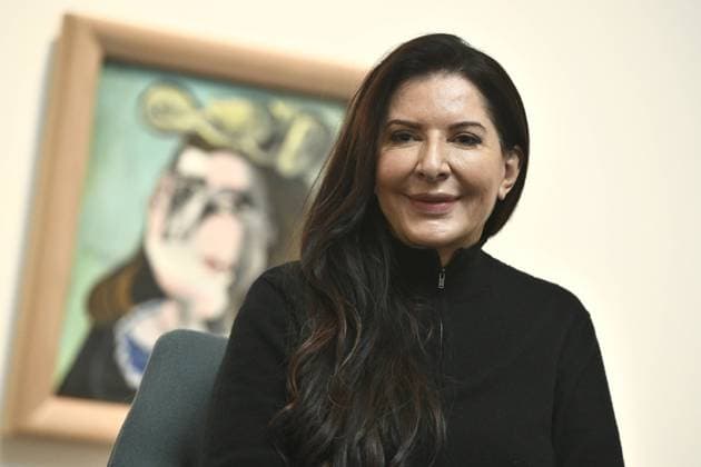 STOCKHOLM 20170216 Performanceartisten Marina Abramovic vid pressvisningen av hennes retrospektiva utställning The Cleaner pa Moderna Museet pa torsdagen där flera av hennes performanceverk framförs av särskilt tränade konstnärer. Stockholm Sverige x10090x *** STOCKHOLM 20170216 Performance artist Marina Abramovic at the press preview of her retrospective exhibition The Cleaner at Moderna Museet on Thursday where several of her performance works are performed by specially trained artists Stockholm Sweden x10090x  Copyright: xClaudioxBresciani TTx ABRAMOVIC UTSTÄLLNING