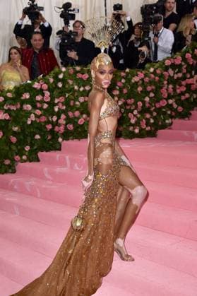 The 2019 Met Gala Celebrating Camp: Notes On Fashion Winnie Harlow attends The 2019 Met Gala Celebrating Camp: Notes On Fashion at The Metropolitan Museum of Art on May 06, 2019 in New York City. Photo by Lionel Hahn ABACAPRESS.COM New York New York  Copyright: xHahnxLionel ABACAx 681713_529 HahnxLionel ABACAx 681713_529