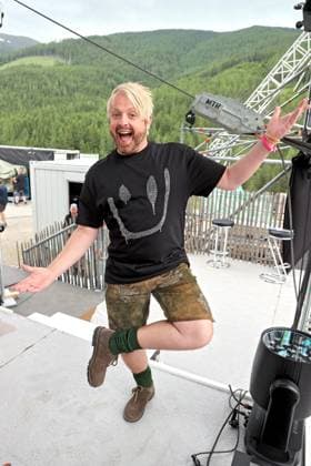 ORF Wenn die Musi spielt . Sänger Ross Antony am Rande von Proben zum Musik Open Air Wenn die Musi spielt am 23.06.2023 in Bad Kleinkirchheim. 20230623SBK0024