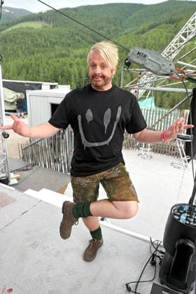 ORF Wenn die Musi spielt . Sänger Ross Antony am Rande von Proben zum Musik Open Air Wenn die Musi spielt am 23.06.2023 in Bad Kleinkirchheim. 20230623SBK0003