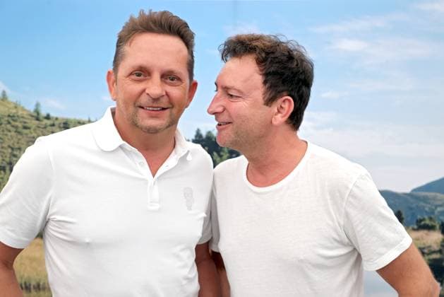 ORF Wenn die Musi spielt . Duo Fantasy am Rande von Proben zum Musik Open Air Wenn die Musi spielt am 23.06.2023 in Bad Kleinkirchheim. 20230623SBK0050