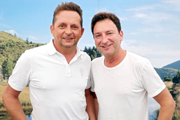 ORF Wenn die Musi spielt . Duo Fantasy am Rande von Proben zum Musik Open Air Wenn die Musi spielt am 23.06.2023 in Bad Kleinkirchheim. 20230623SBK0051