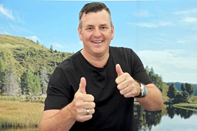 ORF Wenn die Musi spielt . Sänger Marc Pircher am Rande von Proben zum Musik Open Air Wenn die Musi spielt am 23.06.2023 in Bad Kleinkirchheim. 20230623SBK0013