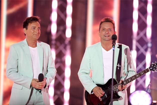 ORF Wenn die Musi spielt . Duo Fantasy wärhend Proben zum Musik Open Air Wenn die Musi spielt am 23.06.2023 in Bad Kleinkirchheim. 20230623SBK0122