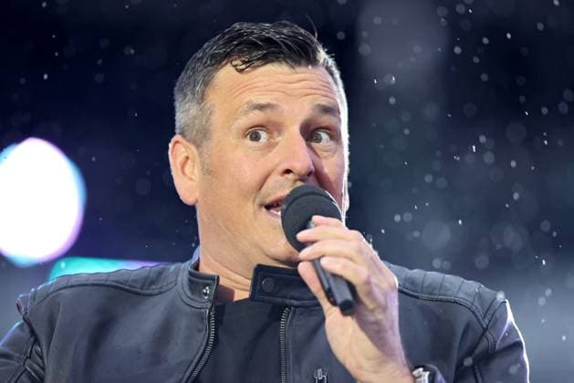 ORF Wenn die Musi spielt . Sänger Marc Pircher wärhend Proben zum Musik Open Air Wenn die Musi spielt am 23.06.2023 in Bad Kleinkirchheim. 20230623SBK0213
