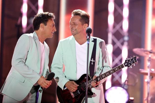 ORF Wenn die Musi spielt . Duo Fantasy wärhend Proben zum Musik Open Air Wenn die Musi spielt am 23.06.2023 in Bad Kleinkirchheim. 20230623SBK0121