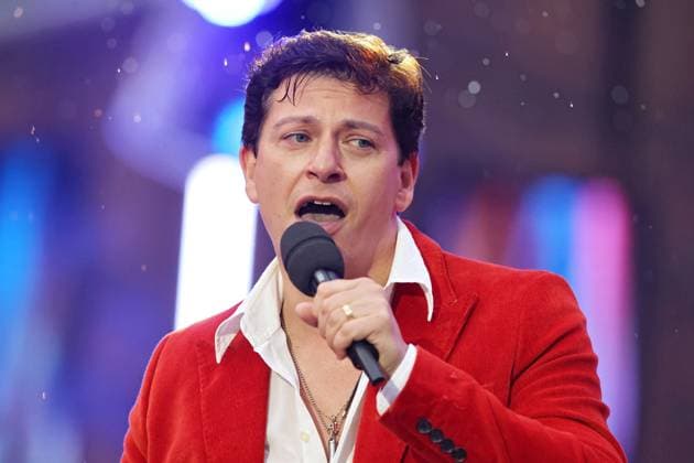 ORF Wenn die Musi spielt . Sänger Patrizio Buanne wärhend Proben zum Musik Open Air Wenn die Musi spielt am 23.06.2023 in Bad Kleinkirchheim. 20230623SBK0195