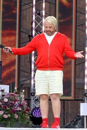 ORF Wenn die Musi spielt . Sänger Ross Antony wärhend Proben zum Musik Open Air Wenn die Musi spielt am 23.06.2023 in Bad Kleinkirchheim. 20230623SBK0250