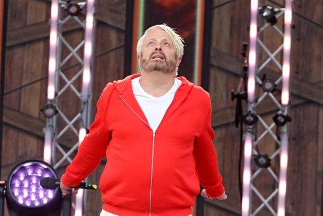 ORF Wenn die Musi spielt . Sänger Ross Antony wärhend Proben zum Musik Open Air Wenn die Musi spielt am 23.06.2023 in Bad Kleinkirchheim. 20230623SBK0262
