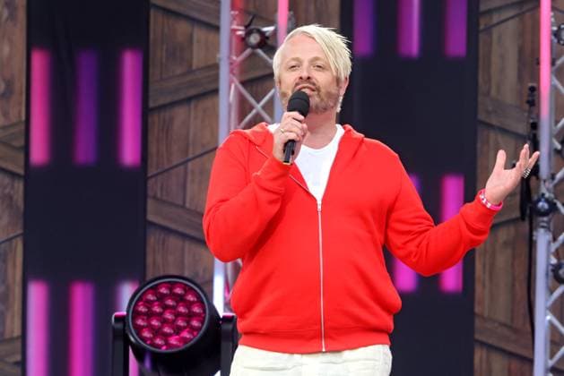 ORF Wenn die Musi spielt . Sänger Ross Antony wärhend Proben zum Musik Open Air Wenn die Musi spielt am 23.06.2023 in Bad Kleinkirchheim. 20230623SBK0246