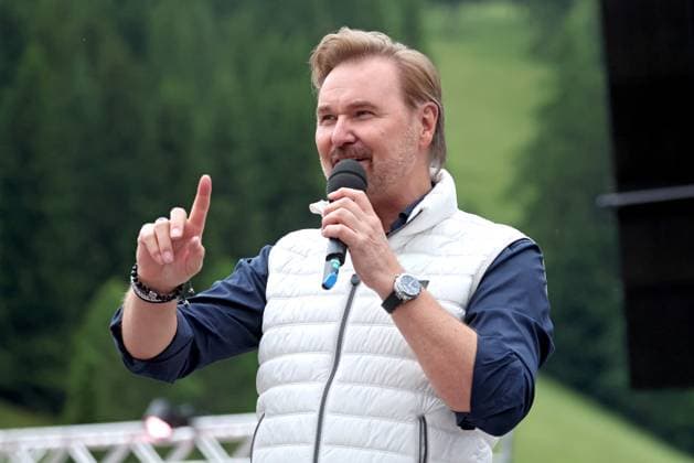 ORF Wenn die Musi spielt . Sänger Nik P. wärhend Proben zum Musik Open Air Wenn die Musi spielt am 23.06.2023 in Bad Kleinkirchheim. 20230623SBK0288