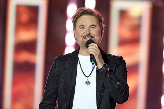 ORF Wenn die Musi spielt . Sänger Nik P. wärhend Proben zum Musik Open Air Wenn die Musi spielt am 23.06.2023 in Bad Kleinkirchheim. 20230623SBK0086
