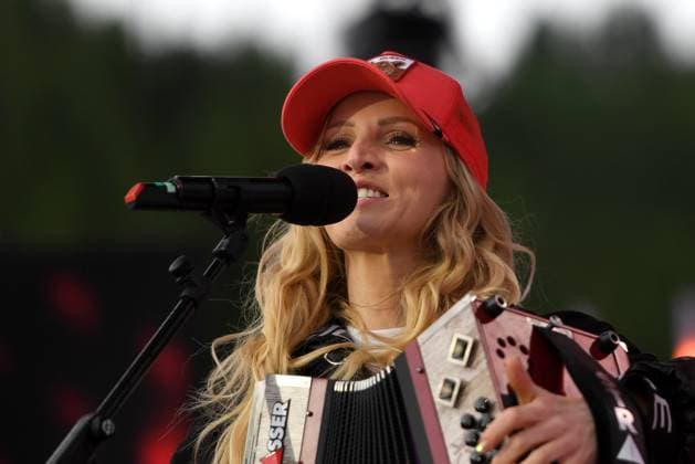 24.06.2023 - Bad Kleinkirchheim St. Oswald am Hoferriegel in Österreich (AUT) - Proben Wenn die Musi spielt Open Air 2023 - Melissa Naschenweng,