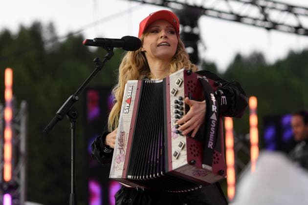 24.06.2023 - Bad Kleinkirchheim St. Oswald am Hoferriegel in Österreich (AUT) - Proben Wenn die Musi spielt Open Air 2023 - Melissa Naschenweng,