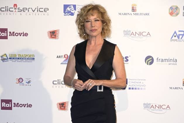 Mc Rome 24 06 2023 red carpet Pellicola d™Oro 2023 photo Mario Cartelli Image in the photo Nancy Brilli