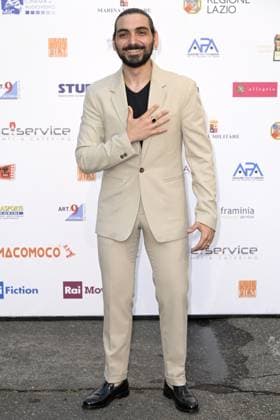 Mc Rome 24 06 2023 red carpet Pellicola d™Oro 2023 photo Mario Cartelli Image in photo Lucio Provenza