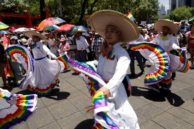250,000 people participate in the XLV LGBTTTIQA+ pride march in Mexico June 24, 2023, Mexico City, Mexico: Around 250,000 people participated in the XLV LGBTTTIQA+ pride march in Mexico City. on June 24, 2023 in Mexico City, Mexico (Photo by Luis Barron Eyepix Group). Copyright: xLuisxBarronx xEyepixxGroupx LB_20230624_LGBT25