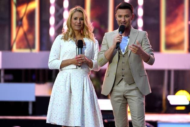 24.06.2023 - Bad Kleinkirchheim St. Oswald am Hoferriegel in Österreich (AUT) - Wenn die Musi spielt Open Air 2023 - Stefanie Hertel und Marco Ventre,