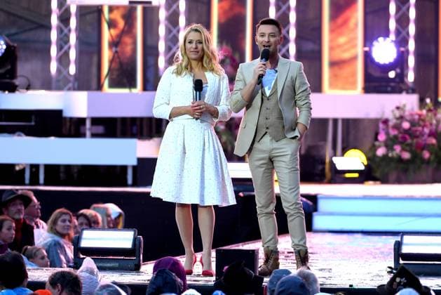 24.06.2023 - Bad Kleinkirchheim St. Oswald am Hoferriegel in Österreich (AUT) - Wenn die Musi spielt Open Air 2023 - Stefanie Hertel und Marco Ventre,