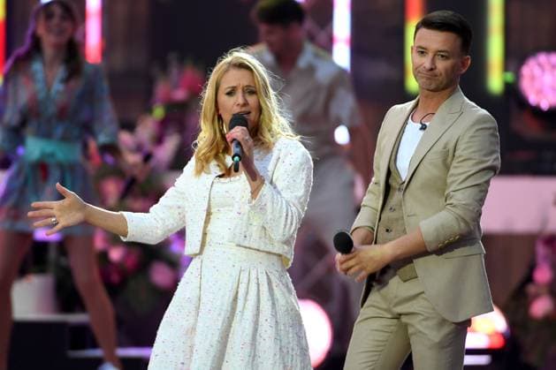 24.06.2023 - Bad Kleinkirchheim St. Oswald am Hoferriegel in Österreich (AUT) - Wenn die Musi spielt Open Air 2023 - Stefanie Hertel und Marco Ventre,