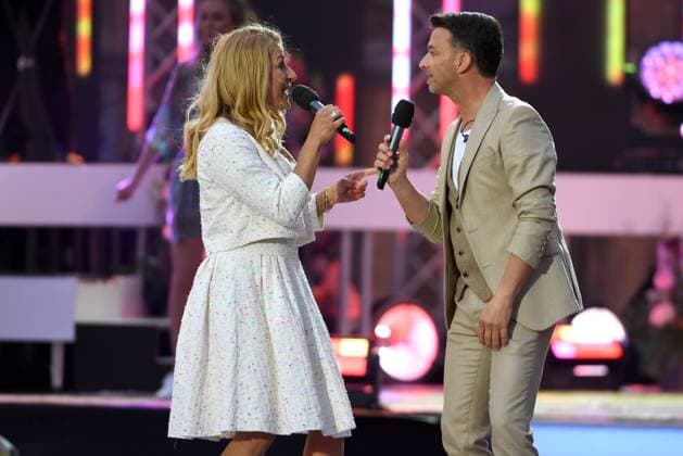 24.06.2023 - Bad Kleinkirchheim St. Oswald am Hoferriegel in Österreich (AUT) - Wenn die Musi spielt Open Air 2023 - Stefanie Hertel und Marco Ventre,