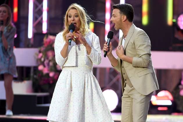 24.06.2023 - Bad Kleinkirchheim St. Oswald am Hoferriegel in Österreich (AUT) - Wenn die Musi spielt Open Air 2023 - Stefanie Hertel und Marco Ventre,