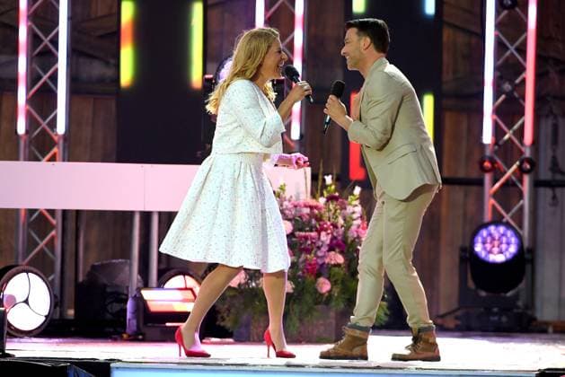 24.06.2023 - Bad Kleinkirchheim St. Oswald am Hoferriegel in Österreich (AUT) - Wenn die Musi spielt Open Air 2023 - Stefanie Hertel und Marco Ventre,