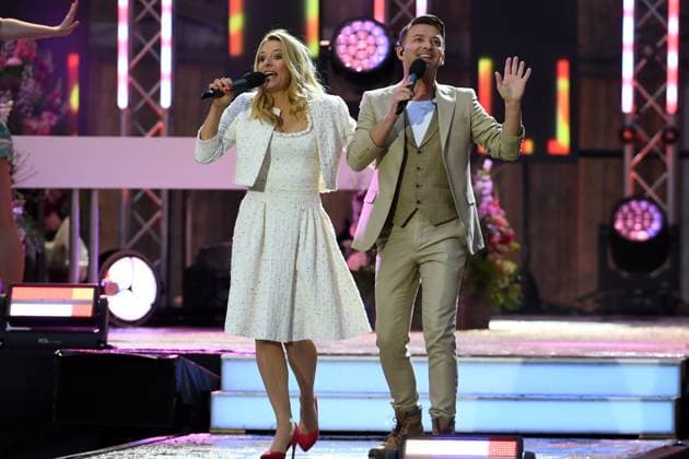 24.06.2023 - Bad Kleinkirchheim St. Oswald am Hoferriegel in Österreich (AUT) - Wenn die Musi spielt Open Air 2023 - Stefanie Hertel und Marco Ventre,