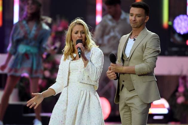 24.06.2023 - Bad Kleinkirchheim St. Oswald am Hoferriegel in Österreich (AUT) - Wenn die Musi spielt Open Air 2023 - Stefanie Hertel und Marco Ventre,