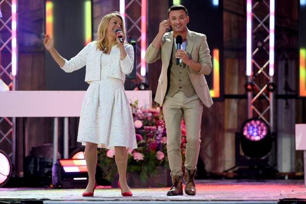24.06.2023 - Bad Kleinkirchheim St. Oswald am Hoferriegel in Österreich (AUT) - Wenn die Musi spielt Open Air 2023 - Stefanie Hertel und Marco Ventre,