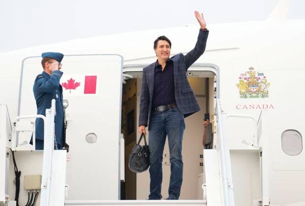 News Bilder des Tages June 25, 2023, Ottawa, ON, CAN: Prime Minister Justin Trudeau departs Ottawa on Sunday, June 25, 2023., on route to Iceland. Ottawa CAN  - ZUMAc35_ 20230625_zaf_c35_001 Copyright: xSeanxKilpatrickx