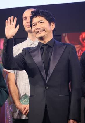June 26, 2023, Tokyo, Japan - Japanese actor Masato Hagiwara attends the awarding ceremony of the Short Shorts Film Festival & Asia 2023 in Tokyo on Monday, June 26, 2023. Poland based Japanese animation artist Izumi Yoshida won the George Lucas award, grand prix of the film festival for her short animation movie The Bridge . (photo by Yoshio Tsunoda AFLO)  , aflo_222753524.jpg,