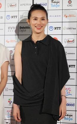 June 26, 2023, Tokyo, Japan - Japanese actress Asami Usuda attends a photocall of the awarding ceremony of the Short Shorts Film Festival & Asia 2023 in Tokyo on Monday, June 26, 2023. Poland based Japanese animation artist Izumi Yoshida won the George Lucas award, grand prix of the film festival for her short animation movie The Bridge . (photo by Yoshio Tsunoda AFLO)  , aflo_222753551.jpg,