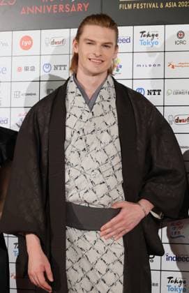 June 26, 2023, Tokyo, Japan - Japanese actor Tatsumasa Murasame, Swedish Jacob Sebastian Bjork attends a photo call of the awarding ceremony of the Short Shorts Film Festival & Asia 2023 in Tokyo on Monday, June 26, 2023. Poland based Japanese animation artist Izumi Yoshida won the George Lucas award, grand prix of the film festival for her short animation movie The Bridge . (photo by Yoshio Tsunoda AFLO)  , aflo_222753559.jpg,