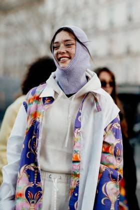 PFW - Street Style Street style, Maeva Giani Marshall arriving at Bluemarble Fall-Winter 2022-2023 Menswear show, held at Boulevard Diderot, Paris, France, on January 18th, 2022. Photo by Marie-Paola Bertrand-Hillion ABACAPRESS.COM Paris France  Copyright: xBertrand-HillionxMarie-Paola ABACAx 795218_065 Bertrand-HillionxMarie-Paola ABACAx 795218_065